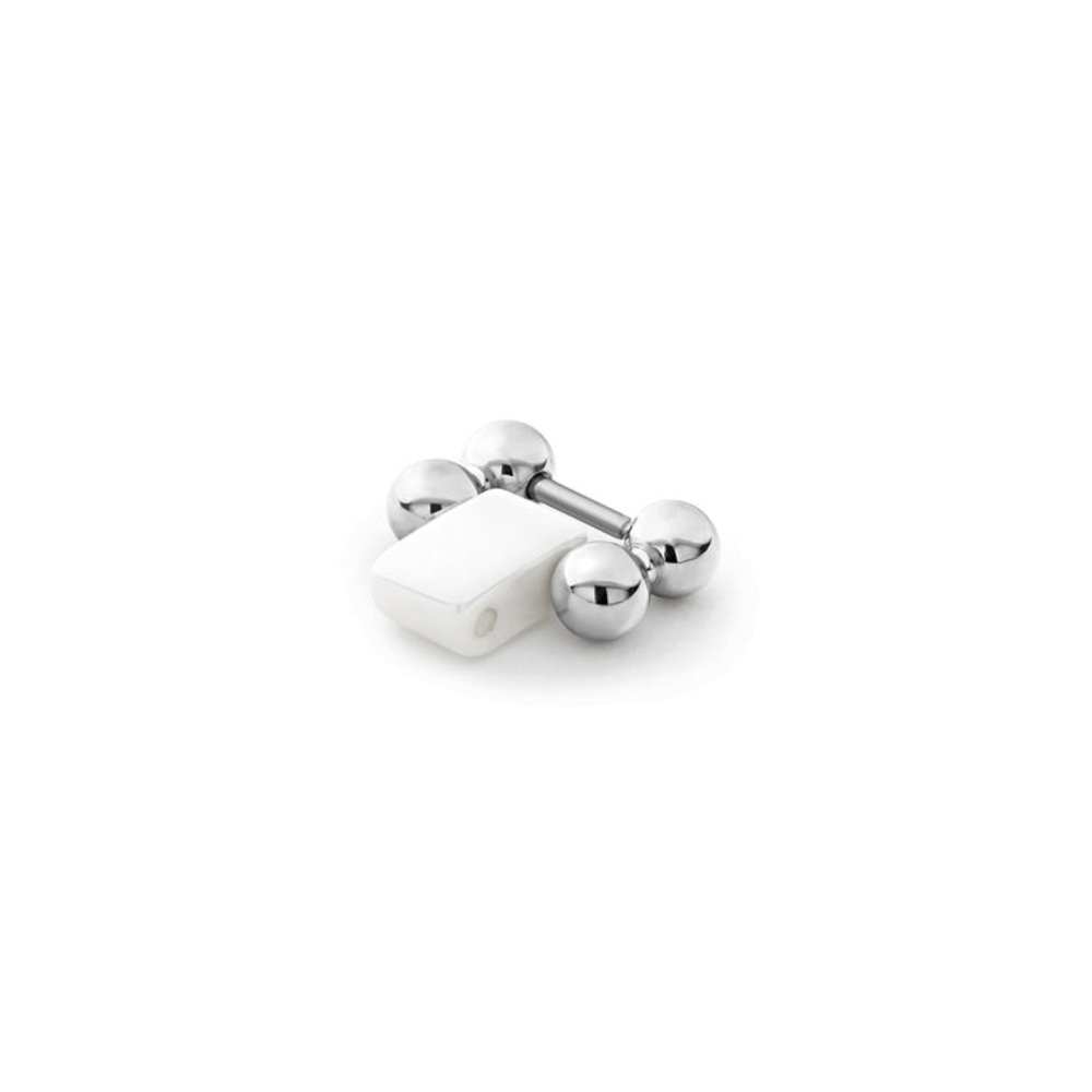 LAGOS SMART CAVIAR White Ceramic Watch Bracelet Link